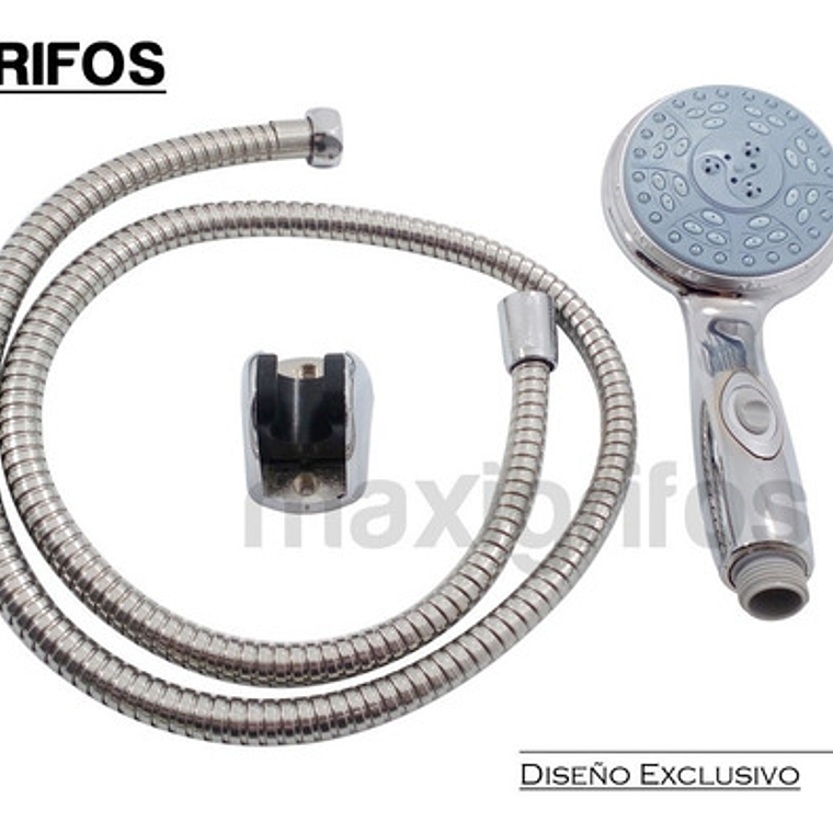 Ducha Teléfono 5 Funciones (tipos De Chorro) + Desviador 4