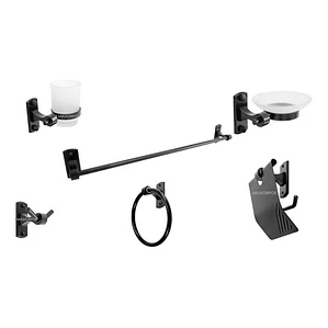 Set Accesorios Para Baño Negro Mate