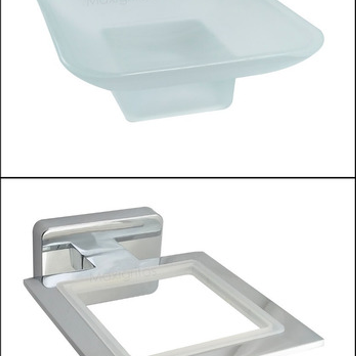 Jabonera Plato Cuadrado Lujo 2