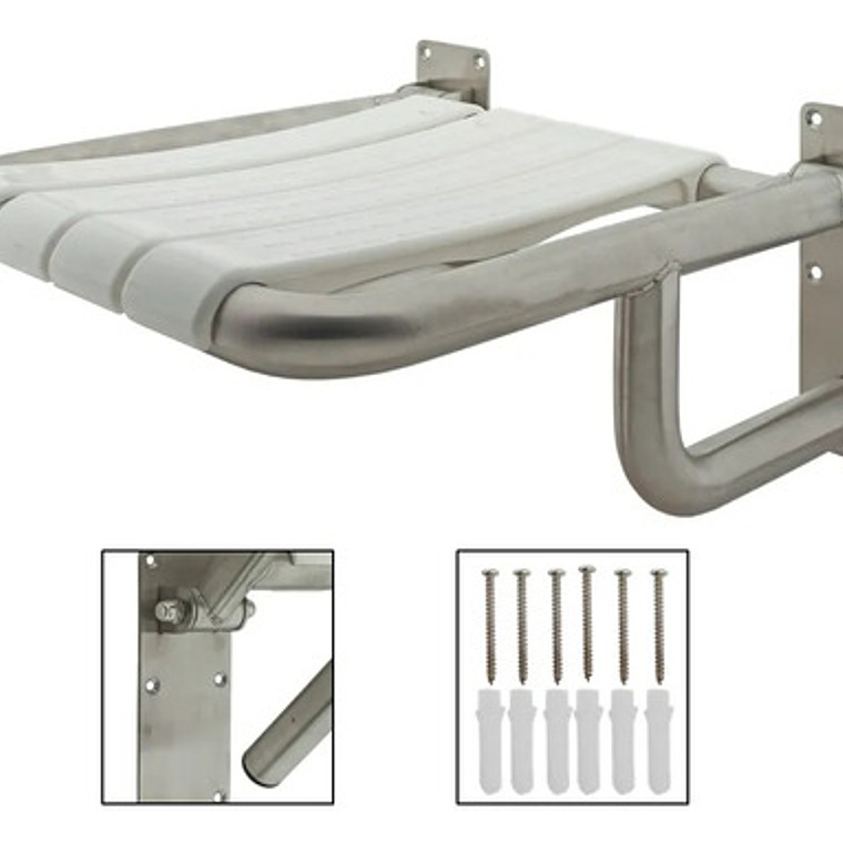 Asiento Silla Abatible Institucional Para Baño 1