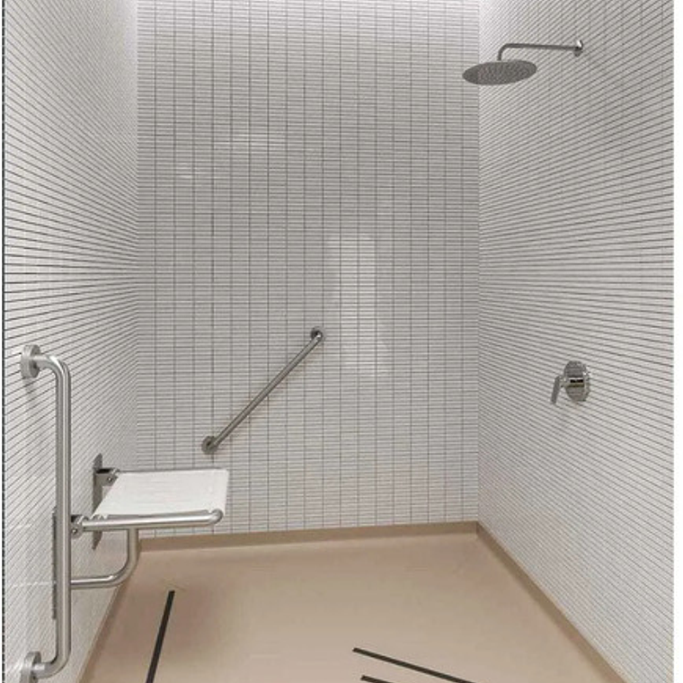 Asiento Silla Abatible Institucional Para Baño 5