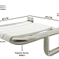 Asiento Silla Abatible Institucional Para Baño - Miniatura 7