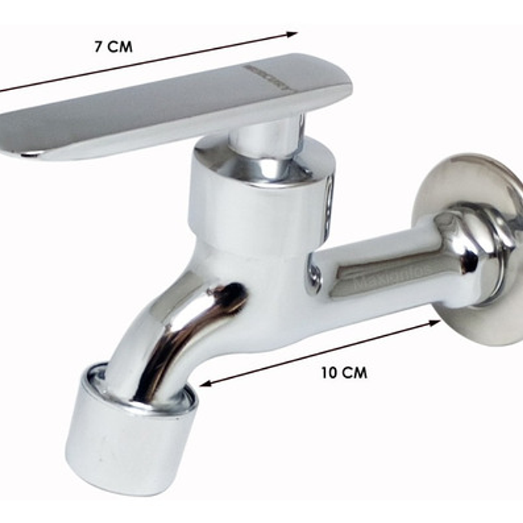 Llave Jardín O Lavadero De Lujo Metálica Doble Filtro 3