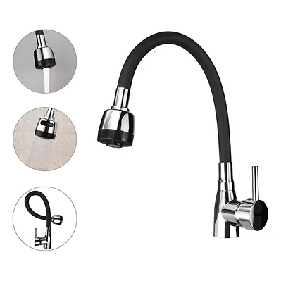 Mezclador Monocontrol Flexible Para Lavaplatos 