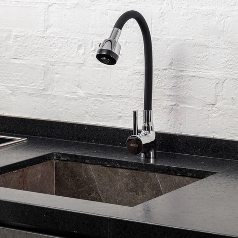 Mezclador Monocontrol Flexible Para Lavaplatos  5