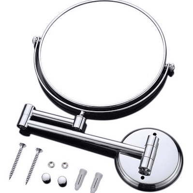 Espejo Retráctil Metálico Con Aumento Diseño Exclusivo