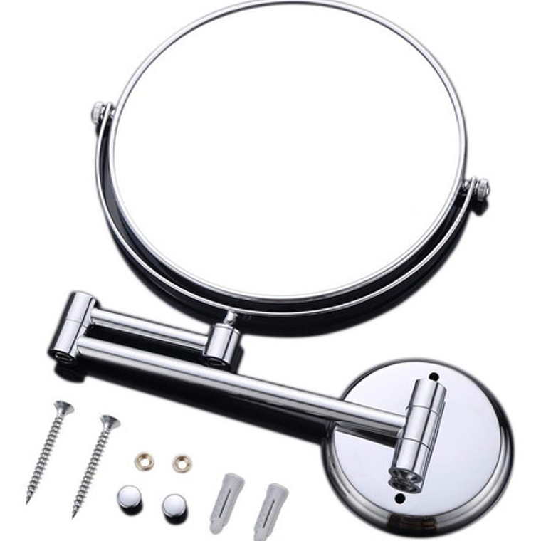 Espejo Retráctil Metálico Con Aumento Diseño Exclusivo 1