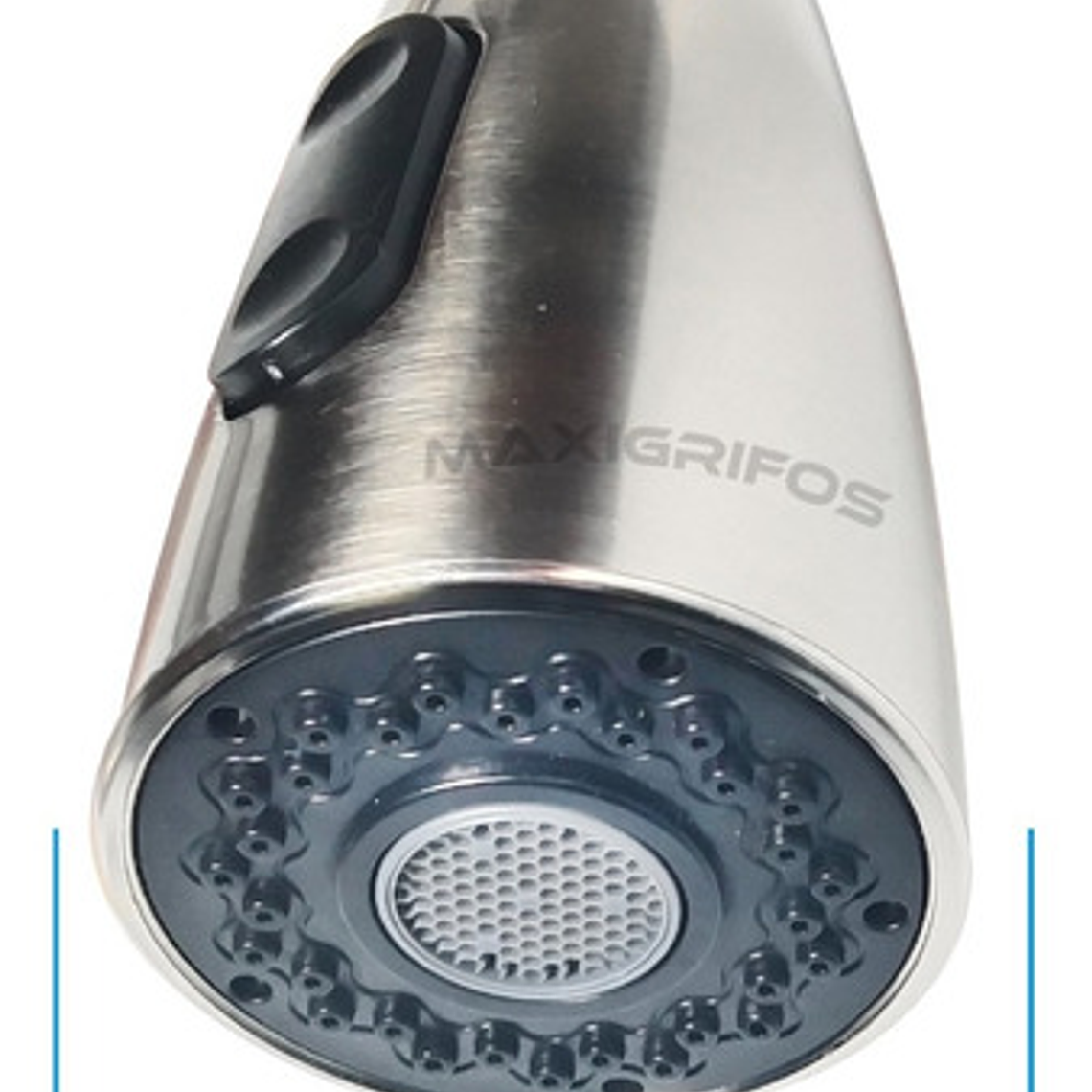 Mezclador Para Lavaplatos Extraíble En Acero Inoxidable Acabado Cepillado Color Gris 6