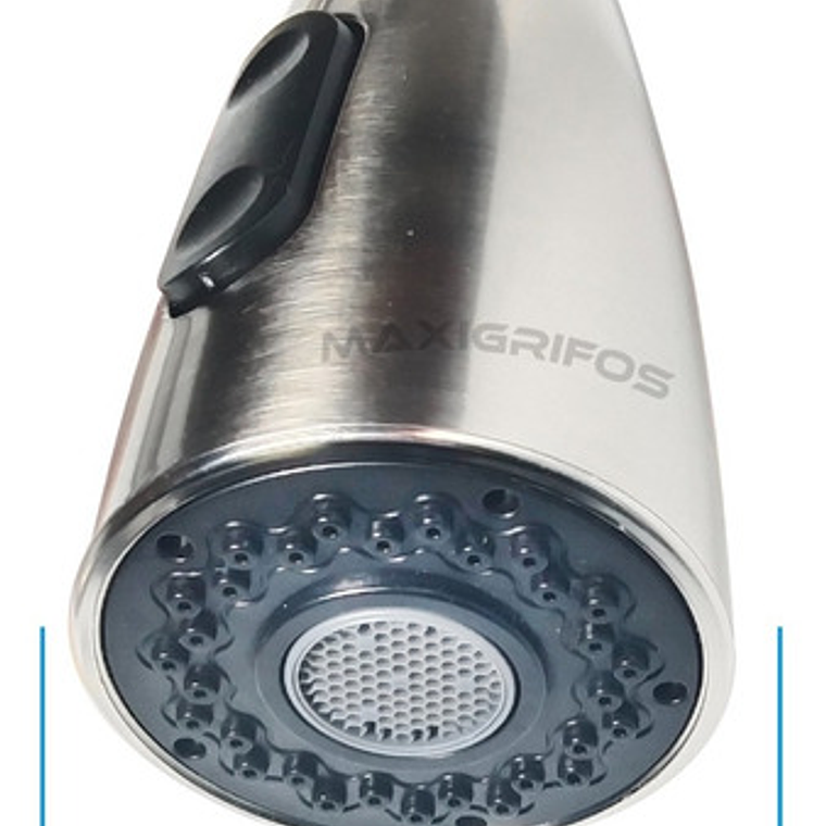 Mezclador Para Lavaplatos Extraíble En Acero Inoxidable Acabado Cepillado Color Gris 6