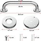 Barra De Seguridad Para Baño De 30 Cm Acero Inoxidable - Miniatura 3
