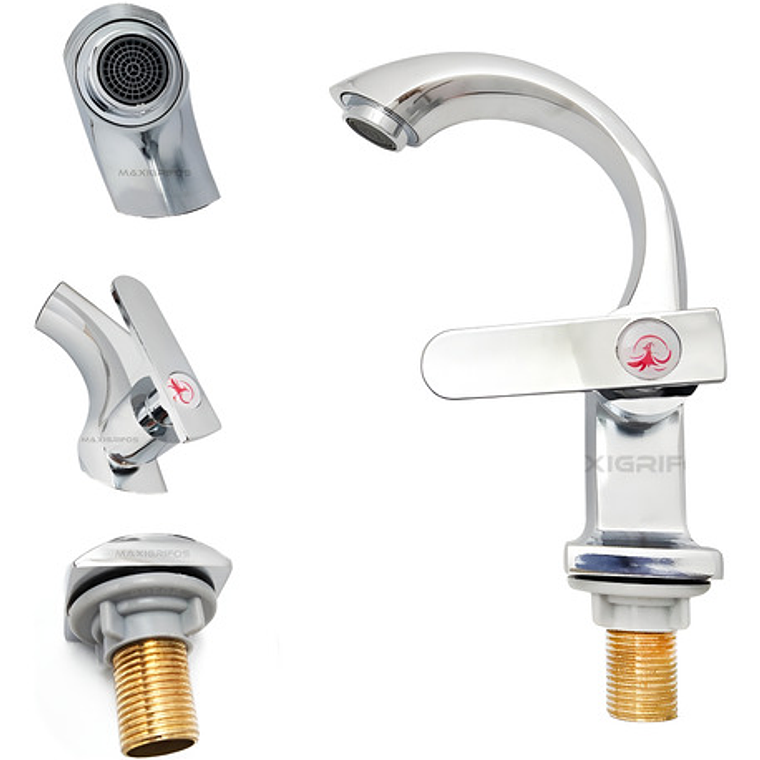 Llave Para Lavamanos Lujo Sencilla Solo Agua Fria 2