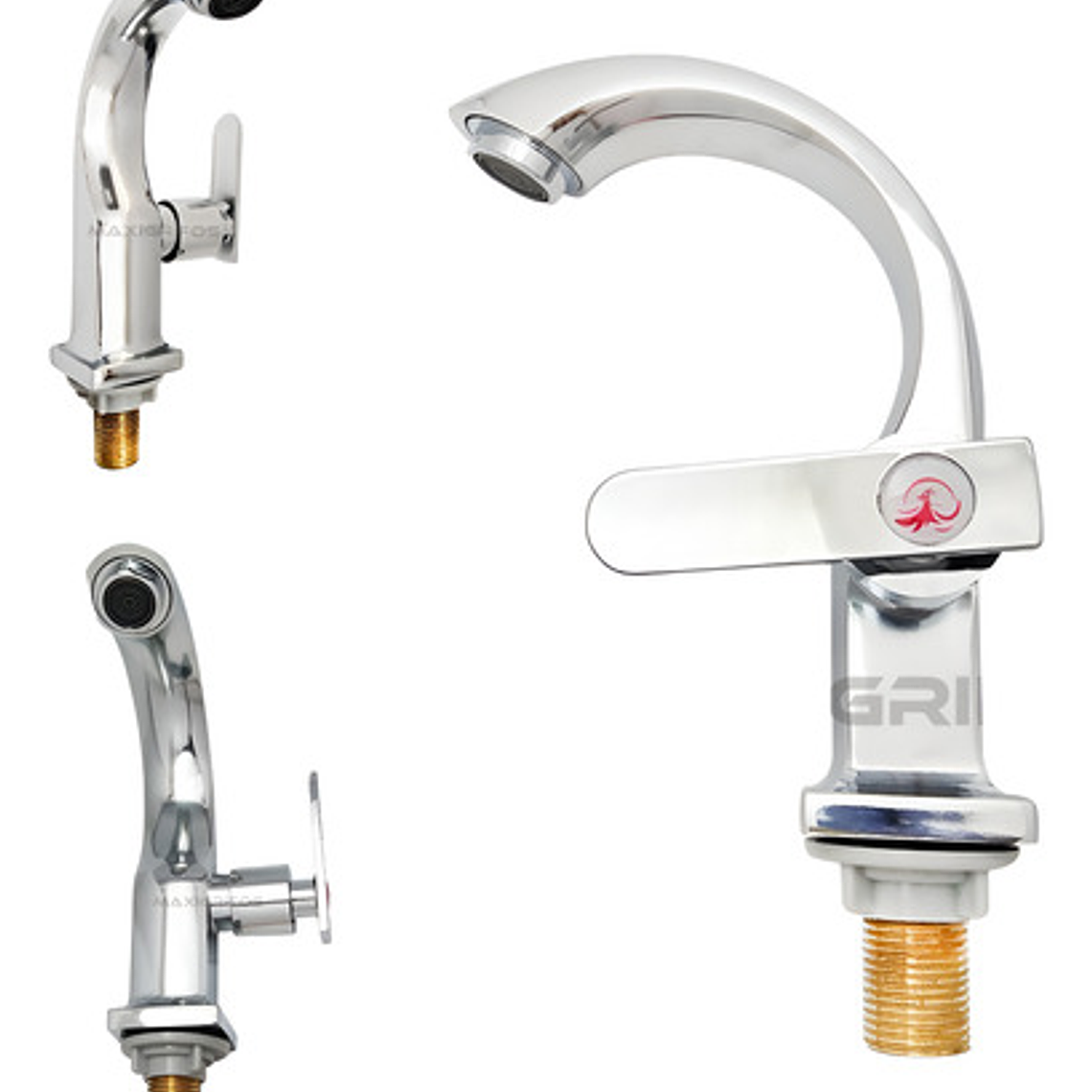 Llave Para Lavamanos Lujo Sencilla Solo Agua Fria 3