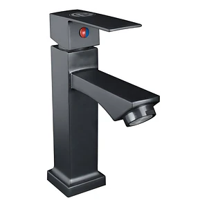 Llave Para Lavamanos Baja Negro Mate Boccherini Yw351-07