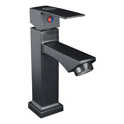 Llave Para Lavamanos Baja Negro Mate Boccherini Yw351-07