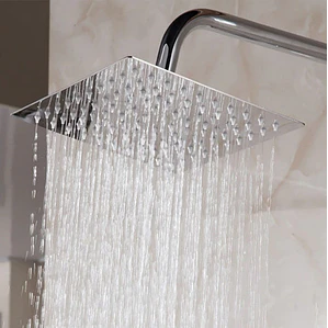 Regadera Ducha Metálica 20 X 20 Cuadrada Sin Tubo