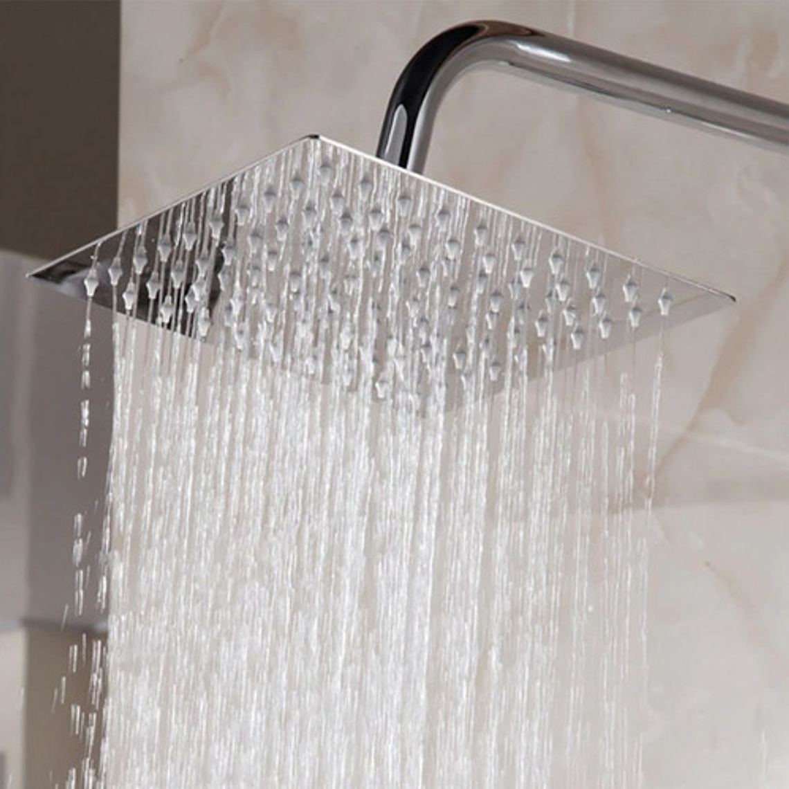 Regadera Ducha Metálica 20 X 20 Cuadrada Sin Tubo 2