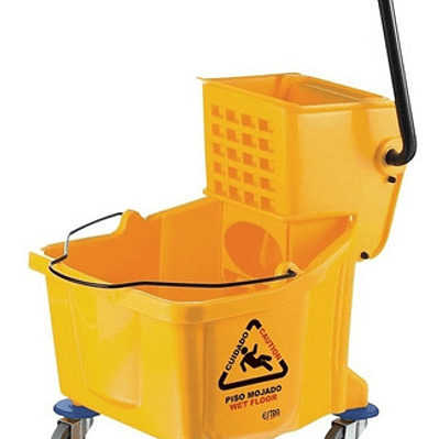 Balde Exprimidor Y Escurridor De 36 Litros