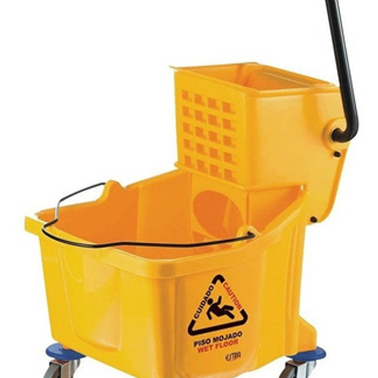 Balde Exprimidor Y Escurridor De 36 Litros 1