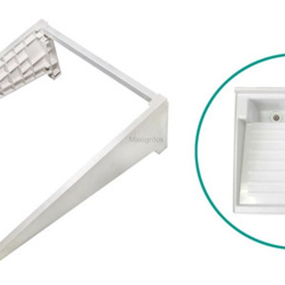 Base Para Lavadero Plástico 60x60 Incluye Chazos 1