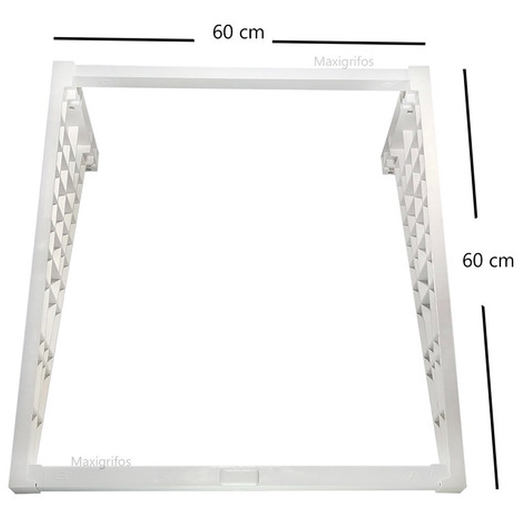 Base Para Lavadero Plástico 60x60 Incluye Chazos 2