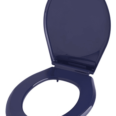 Tapa Asiento Sanitario Azul Oscuro Redondo