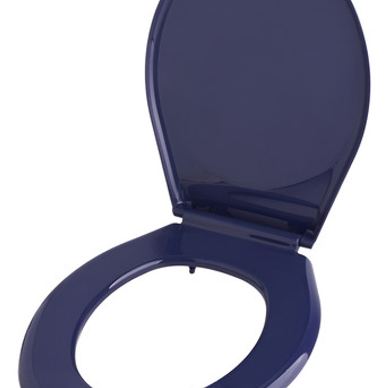 Tapa Asiento Sanitario Azul Oscuro Redondo 1
