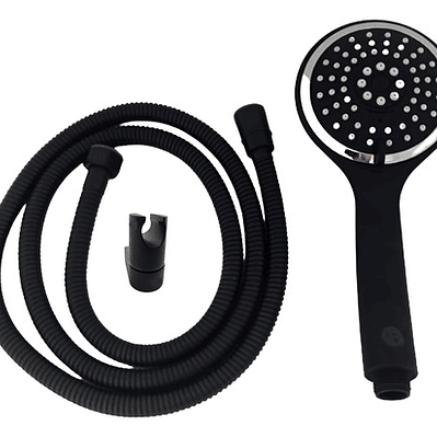 Ducha Telefono 3 Tipos De Chorro Negro Mate Lujo Negro Mate Negro/mate