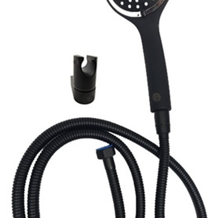 Ducha Telefono 3 Tipos De Chorro Negro Mate Lujo Negro Mate Negro/mate 3