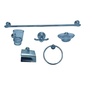 Juego De Accesorios Para Baño X 6 Piezas Metálicos