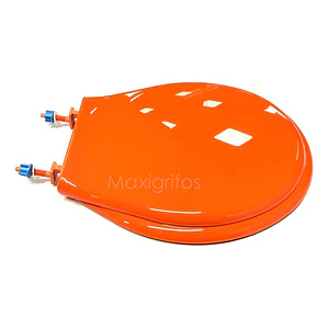 Tapa Asiento Sanitario Naranja Redondo