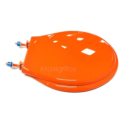 Tapa Asiento Sanitario Naranja Redondo