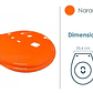 Tapa Asiento Sanitario Naranja Redondo - Miniatura 2