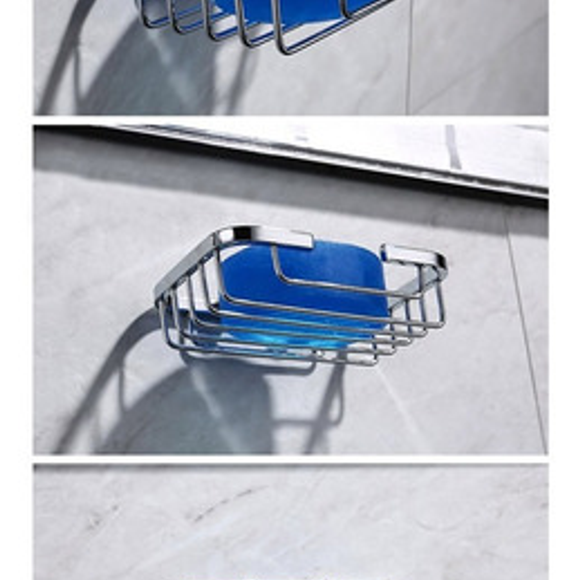 Jabonera Metálica Ducha Brillante Moderna 6