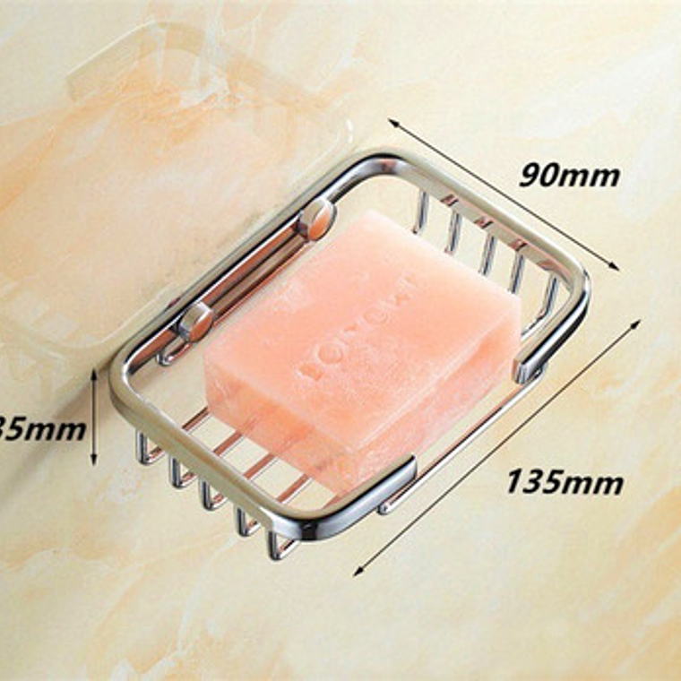 Jabonera Metálica Ducha Brillante Moderna 8