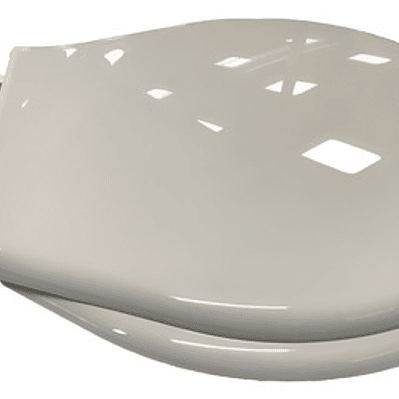 Tapa Asiento Sanitario Gris Claro Redondo