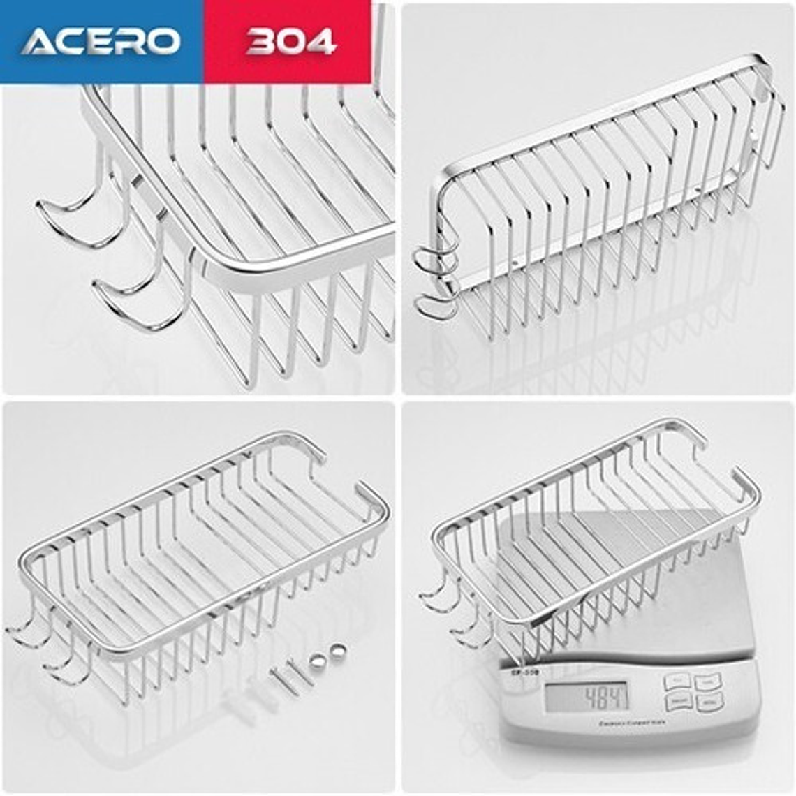 Jabonera Metálica Ducha Moderna  3