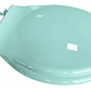 Tapa Asiento Sanitario Azul Claro Redondo - Miniatura 1