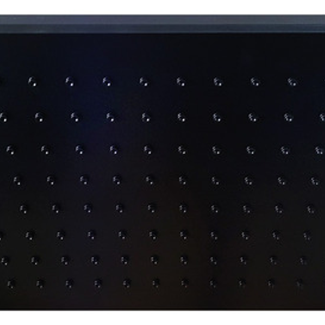 Regadera Ducha Para Baño Rectangular Negro Mate 5