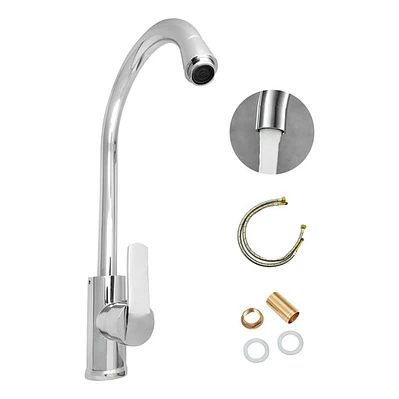 Griferia Para Lavaplatos Monocontrol Cuello Alto
