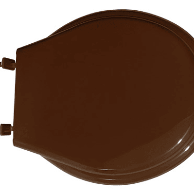 Tapa Asiento Sanitario Café Oscuro Redondo Color Marrón