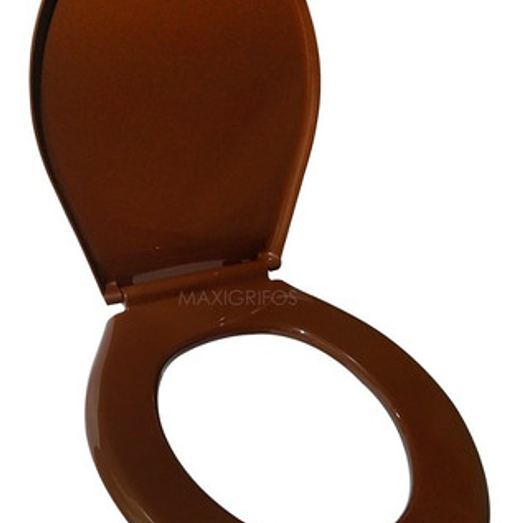 Tapa Asiento Sanitario Café Oscuro Redondo Color Marrón 3