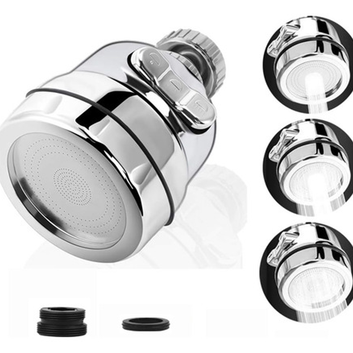 Ahorrador Aspersor Para Griferia De Lavaplatos Cromado 1