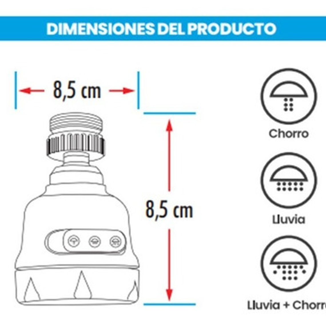 Ahorrador Aspersor Para Griferia De Lavaplatos Cromado 5