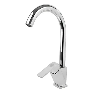 Llave Grifo Lavaplatos Metálica Agua Fría Cuello Alto