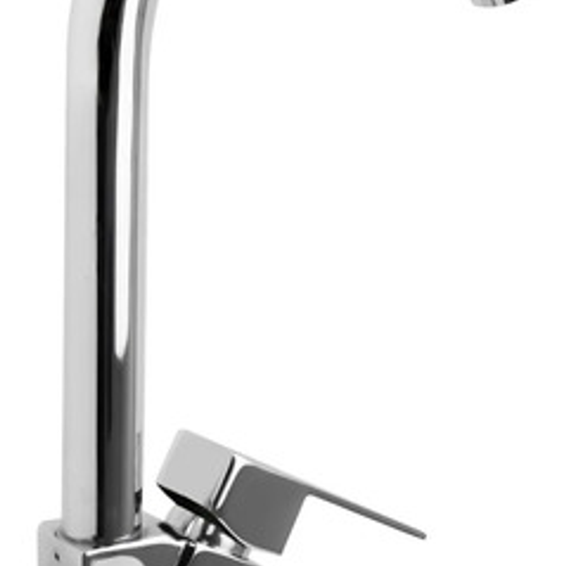 Llave Grifo Lavaplatos Metálica Agua Fría Cuello Alto 3