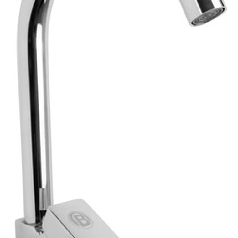 Llave Grifo Lavaplatos Metálica Agua Fría Cuello Alto 4