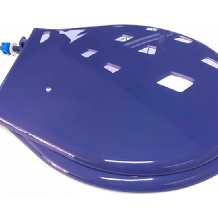 Tapa Asiento Sanitario Azul Celeste Redondo 1