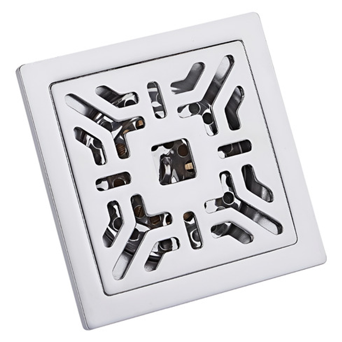 Rejilla Piso En Bronce 10x10 Antiolor Y Anticucarachas 1