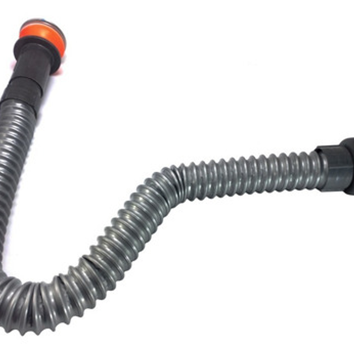 Sifón Flexible Gris Con Desagüe Push Acero Con Trampa 4