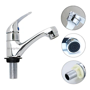 Llave Para Lavamanos Sencilla Solo Agua Fria